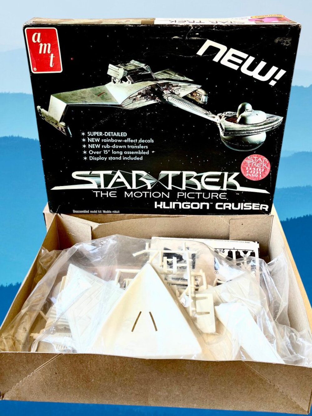 Star Trek The Motion Picture Klingon Cruiser Model Kit Vintage 1979 AMT Open Box